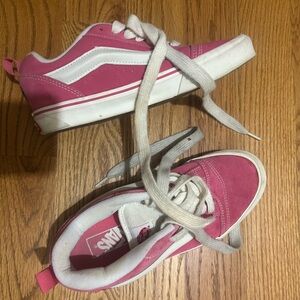 Vans Pink and White Sneakers